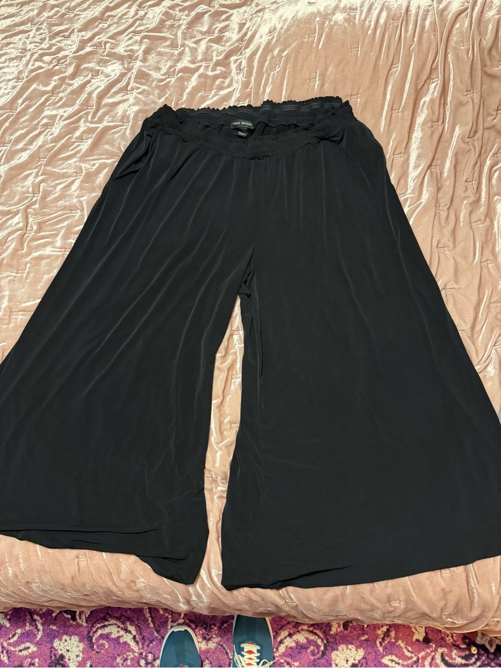 Lane Bryant Black Wide-Leg Palazzo Pants
